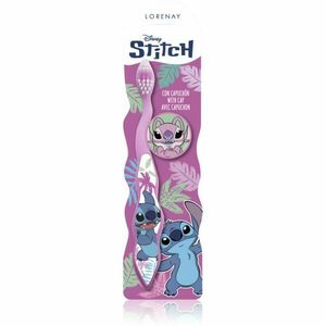 Disney Stitch Toothbrush with Cap zubní kartáček pro děti 3 y+ 1 ks obraz