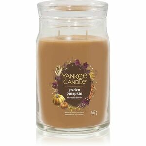 Yankee Candle Golden Pumpkin vonná svíčka Signature 567 g obraz