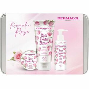 Dermacol Flower Care Rose dárková sada plechový box obraz