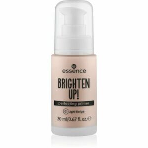 essence BRIGHTEN UP! Perfecting Primer tekutá podkladová báze pod make-up odstín 01 Light Beige 20 ml obraz