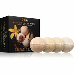 Delia Cosmetics Fizzing Bath Bombs Winter Mix dárková sada do koupele 4x100 g obraz