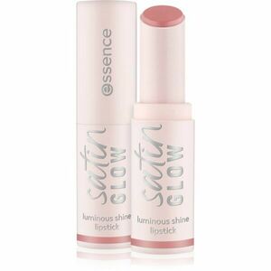 essence satin GLOW krémová rtěnka se saténovým finišem odstín 02 Blushin It 3.5 g obraz