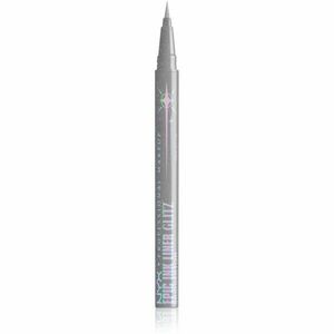 NYX Professional Makeup Bridgerton Royal Epic Ink Liner třpytivá linka na oči odstín 01 Glitzed In Silver 1 ml obraz