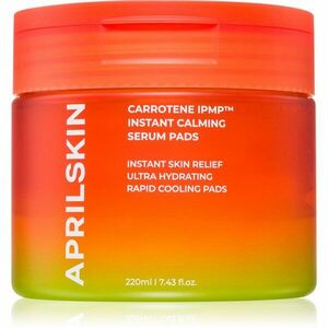 APRILSKIN Carrotene IPMP Instant Calming Serum Pads čisticí tampónky se zklidňujícím účinkem 80 ks obraz
