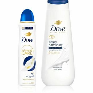 Dove Advanced Care Deeply Nourishing výhodné balení deodorantu a sprchového gelu obraz