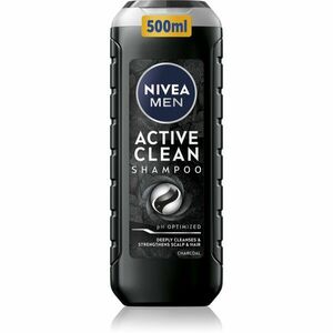 NIVEA MEN Active Clean hloubkově čisticí šampon s aktivním uhlím 500 ml obraz