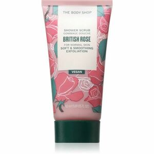 The Body Shop British Rose Shower Scrub jemný tělový peeling s vůní růží 50 ml obraz