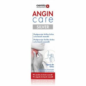 Cemio Angin Care Silver ústní sprej při bolestech v krku 30 ml obraz