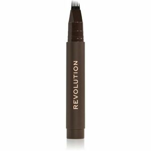 Revolution Instant Brow Hair fix na obočí odstín Dark Brown 1.8 ml obraz