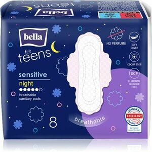 BELLA For Teens Sensitive Night vložky na noc 8 ks obraz