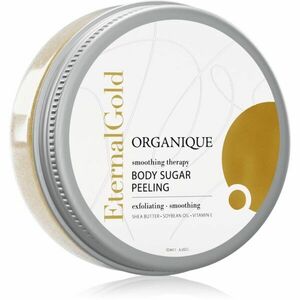 Organique Eternal Gold Smoothing Therapy zjemňující cukrový peeling se třpytkami 200 g obraz