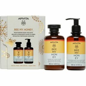 Apivita Bee My Honey Shower Gel & Body Milk Set dárková sada pro intenzivní hydrataci obraz