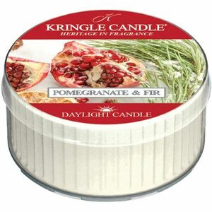 Kringle Candle Pomegranate & Fir Daylight čajová svíčka 42 g obraz