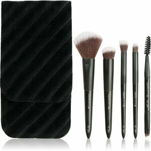 Brushworks Mini Travel Face & Eye Brush Set cestovní sada štětců s taštičkou obraz
