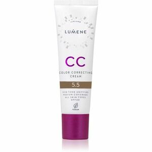 Lumene CC Color Correcting Cream CC krém pro jednotný tón pleti SPF 20 odstín 5.5 (Cool) 30 ml obraz