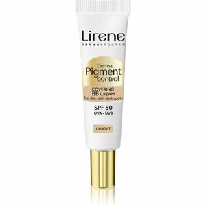 Lirene Derma Pigment Control Covering BB Cream SPF 50 rozjasňující BB krém proti pigmentovým skvrnám odstín 01 Light 30 ml obraz