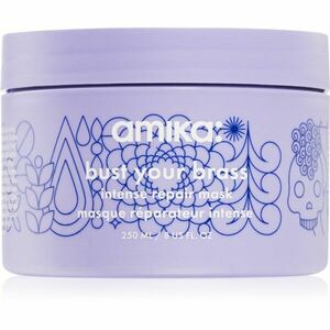amika Bust Your Brass Cool Blonde intenzivní regenerační maska pro blond a šedivé vlasy 250 ml obraz