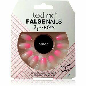 Technic Cosmetics False Nails Squareletto umělé nehty Ombre 24 ks obraz