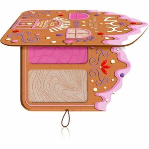 NYX Professional Makeup Gingerbaddie Land Buttermelt paletka rozjasňovačů a tvářenek odstín Light/Medium 1 ks obraz