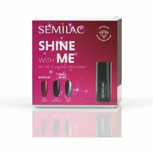 Semilac Set Shine With Me sada laků na nehty s použitím UV/LED lampy obraz