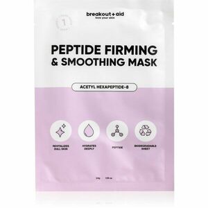 breakout + aid Peptide Firming & Smoothing Mask plátýnková maska s peptidy 34 g obraz
