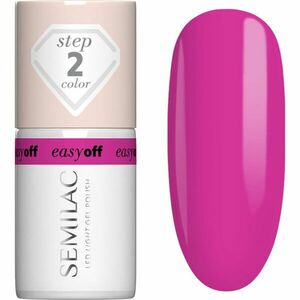 Semilac Easy Off Step 2 gelový lak na nehty s použitím UV/LED lampy odstín Magenta Crush 7 ml obraz