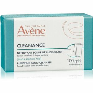 Avène Cleanance Purifying Solid Cleanser dermatologická mycí kostka pro mastnou pleť se sklonem k akné 100 g obraz
