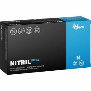 Espeon Nitril Ideal3 Blue nitrilové nepudrované rukavice velikost M 100 ks obraz