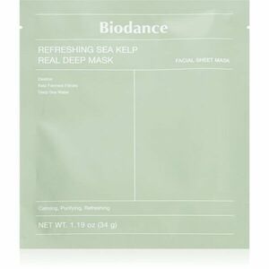 Biodance Refreshing Sea Kelp Real Deep Mask intenzivní hydrogelová maska s extrakty z mořských řas 1 ks obraz