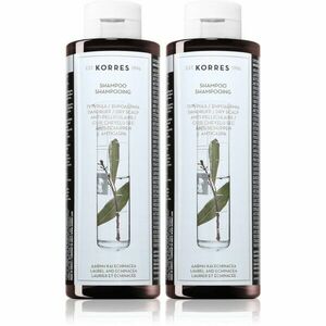Korres Laurel & Echinacea šampon proti lupům výhodné balení obraz