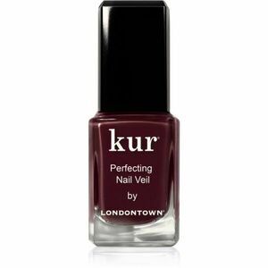 LONDONTOWN Kur Perfecting Nail Veil zpevňující lak na nehty odstín Cherry Cola 12 ml obraz