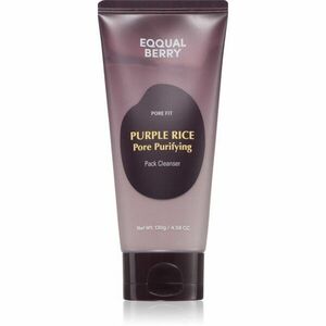 EQQUALBERRY Purple Rice Pore Purifying Pack Cleanser hloubkově čisticí pěna s exfoliačním účinkem 130 g obraz