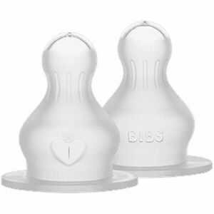 BIBS Silicone Bottle Nipple savička na láhev Fast Flow 2 ks obraz