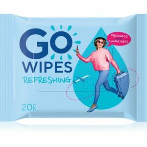 GoWipes Refreshing Wet Wipes osvěžující vlhčené ubrousky na ruce 20 ks obraz