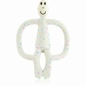 Matchstick Monkey Teething Toy and Gel Applicator kousátko s kartáčkem 2 v 1 Confetti Cream 1 ks obraz