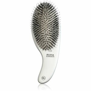 Olivia Garden Expert CURVE Nylon Silver kartáč na vlasy s kančími štětinami 1 ks obraz