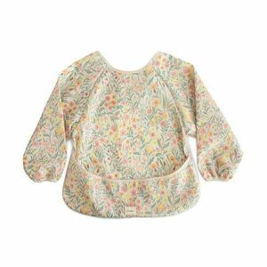 Mushie Long Sleeve Bib bryndák Pastel Blooms 6-24m 1 ks obraz