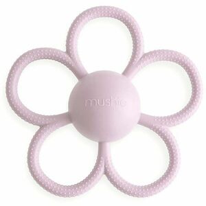 Mushie Rattle Teether Toy kousátko s chrastítkem Soft Lilac 1 ks obraz