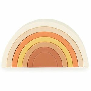 Bieco Silicone Rainbow skládací duha 12 m+ Chocolate Bliss 6 ks obraz