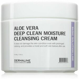 Dermaline Basic Solution Line Aloe Vera Deep Clean Moisture Cleansing Cream hloubkově čisticí krém s aloe vera pro citlivou pleť 300 ml obraz