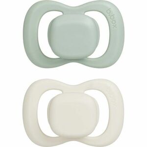 B.Box Natural Rubber 0-6m dudlík Sage/Vanilla 2 ks obraz