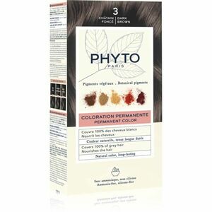 Phyto Color barva na vlasy bez amoniaku odstín 3 Dark Brown 1 ks obraz