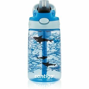 Contigo Easy Clean láhev na vodu pro děti Blue Sharks 420 ml obraz