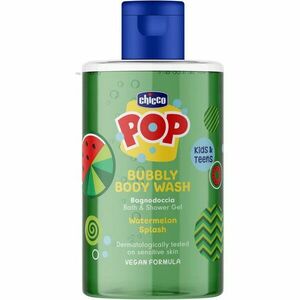 Chicco Pop Bubbly Body Wash sprchový a koupelový gel pro děti Watermelon Splash 300 ml obraz