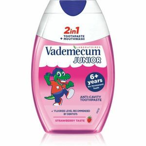 Vademecum Junior 2 in 1 zubní pasta a ústní voda 2 v 1 pro děti 6+ let 75 ml obraz