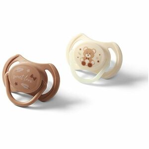 BabyOno Take Care Symmetrical Silicone Soothers dudlík Day & Night 0-6m 2 ks obraz