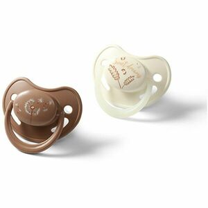 BabyOno Take Care Anatomical Silicone Soothers dudlík Day & Night 18m+ 2 ks obraz