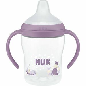 NUK Perfect Match Hippo lahvička na učení s kontrolou teploty 6m+ 150 ml obraz