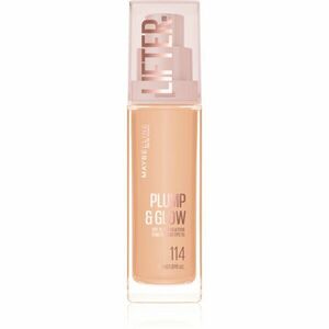 MAYBELLINE NEW YORK Lifter Plump & Glow rozjasňující make-up pro přirozený vzhled odstín 114 30 ml obraz