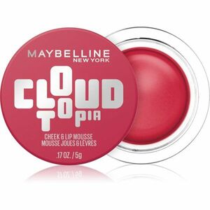 MAYBELLINE NEW YORK CloudTopia matná krémová tvářenka na rty a tváře odstín 02 Ethernal Rouge 5 g obraz